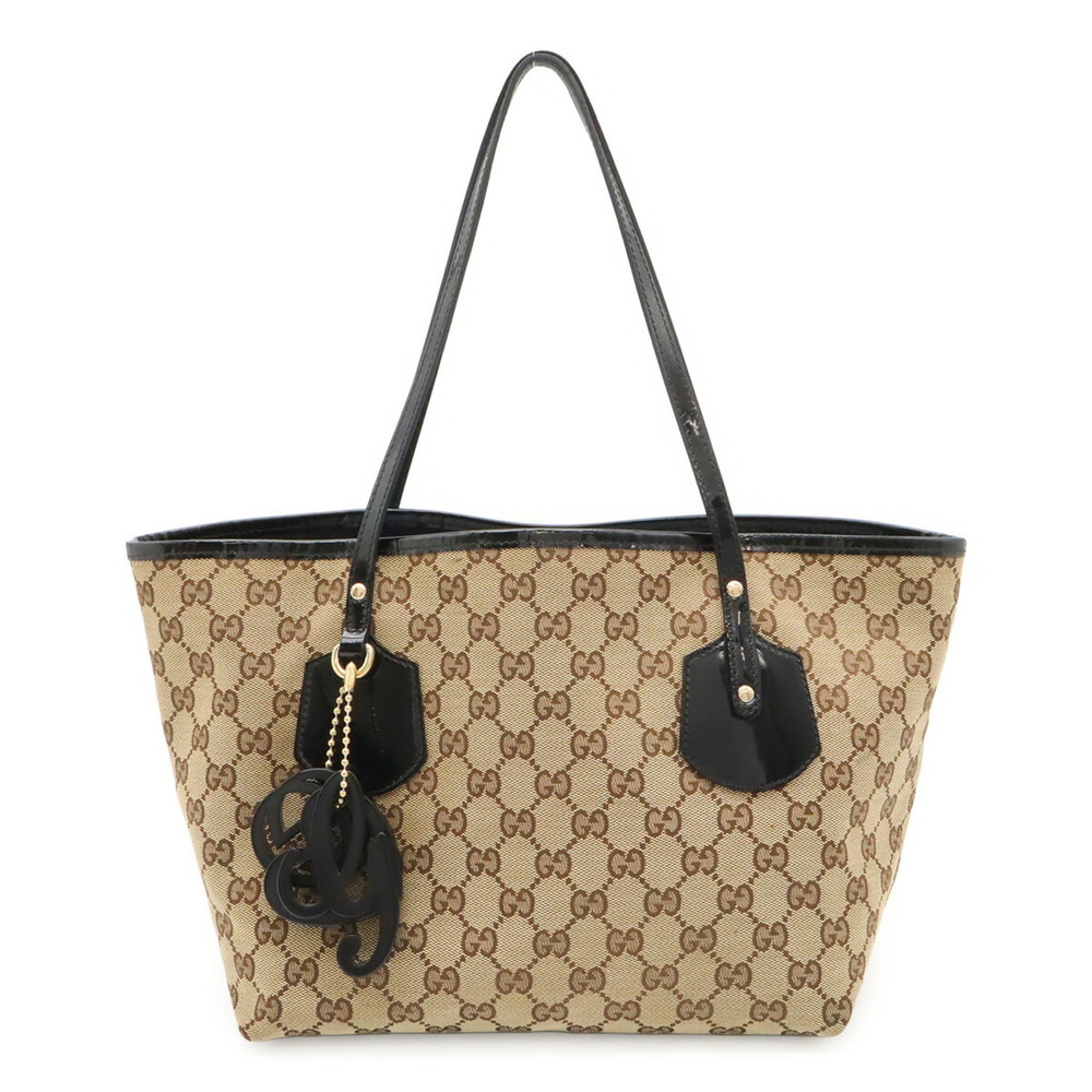 GUCCI Authentic Black Leather Shoulder Bag